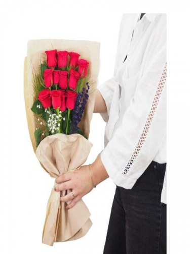 13 Kırmızı Gül Buketi